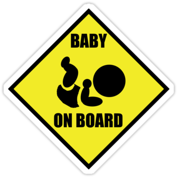 Babyonboard - Truck Sign (375x360), Png Download