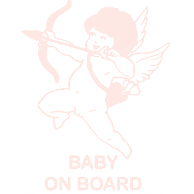 Baby On Board - Angel Vector (400x400), Png Download