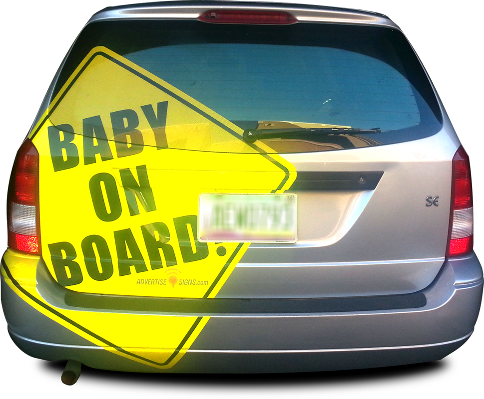 Baby On Board (969x800), Png Download