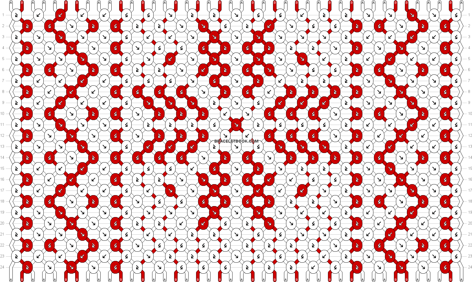 Download Preview - Friendship Bracelet Patterns Christmas (1646x984), Png Download