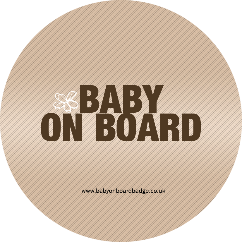 Baby On Board Badge Brown - Home Depot Backyard Logo (827x827), Png Download