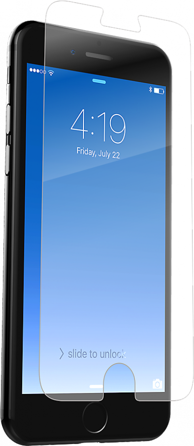 Invisible Shield Iphone 7 And 8 Glass Plus Screen Protector - Invisibleshield By Zagg Iphone 6s/7/8 Hd Glass+ Screen (400x916), Png Download