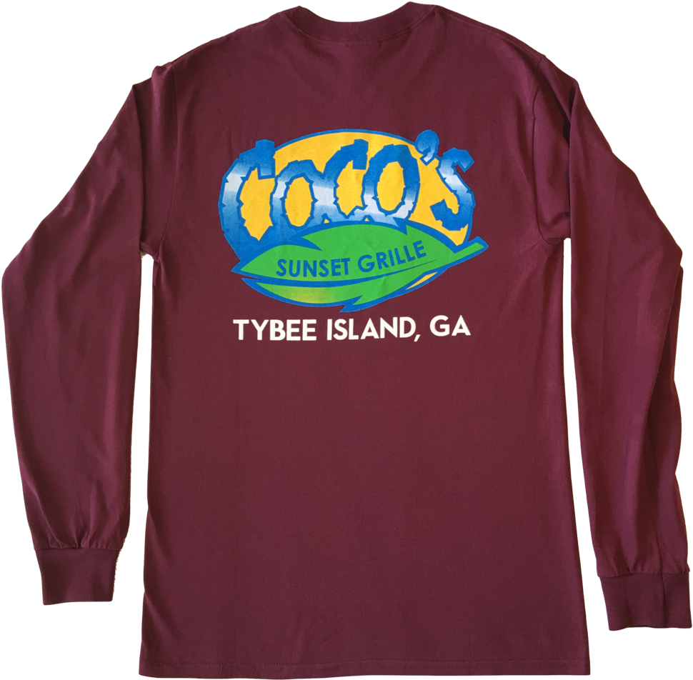 Logo Tshirt Ls Maroon Back (1000x981), Png Download