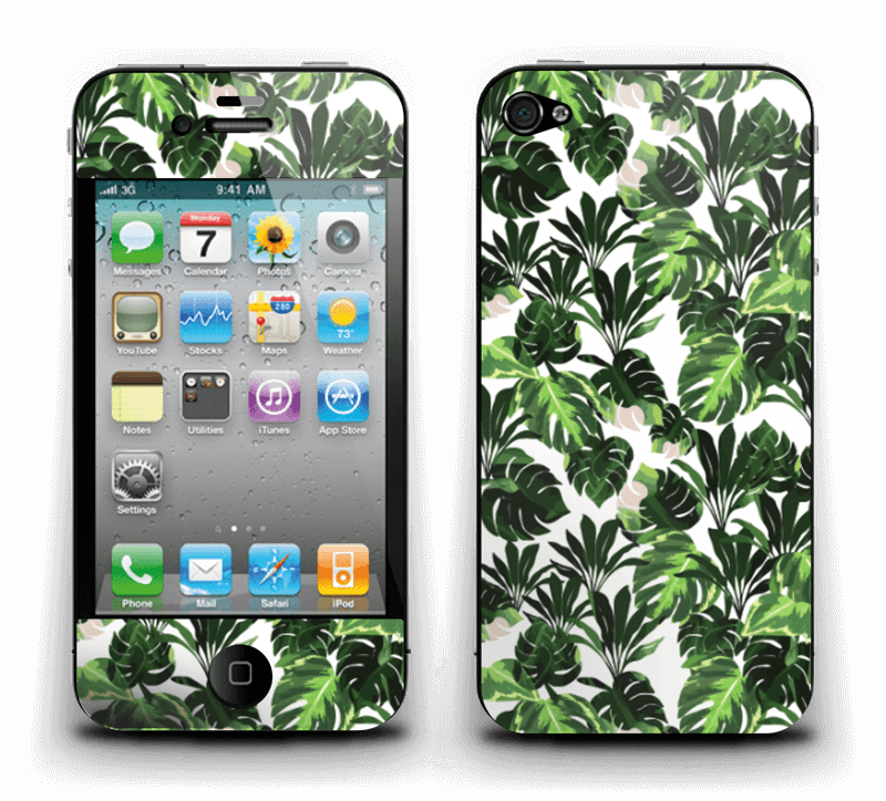 Hojas Verdes - Iphone 4 (800x724), Png Download