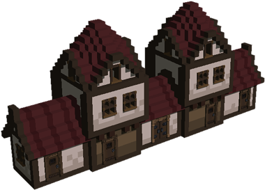 Large Long House - House (500x500), Png Download