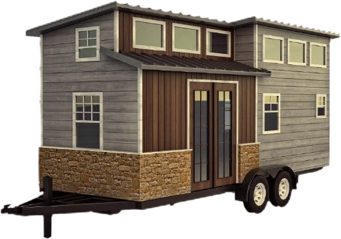The Augustine Tiny House Steel Frame Kit - House (494x346), Png Download