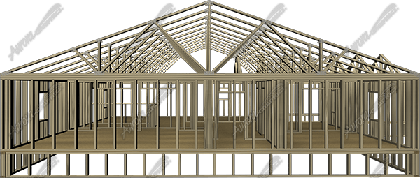 House Frame - Brutalist Architecture (600x255), Png Download