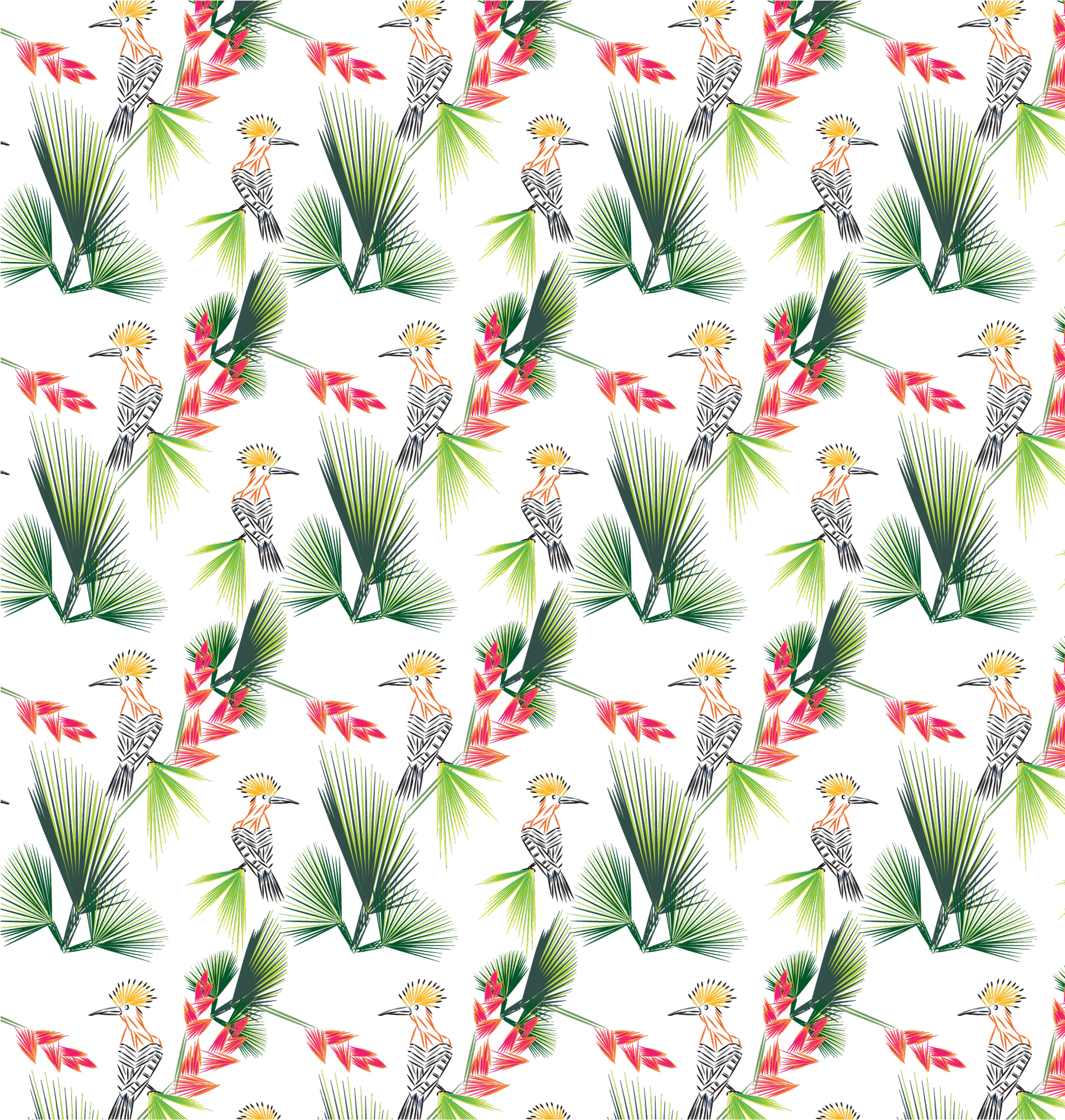 Birds Of Paradise Interiors - Floral Design (1800x1900), Png Download