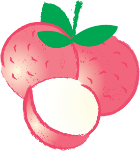 Lychee Clipart (434x393), Png Download