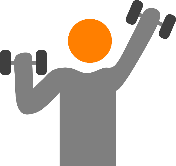 Weight Lifter Clip Art At Clker Com - Transparent Background Exercise Clipart (600x566), Png Download