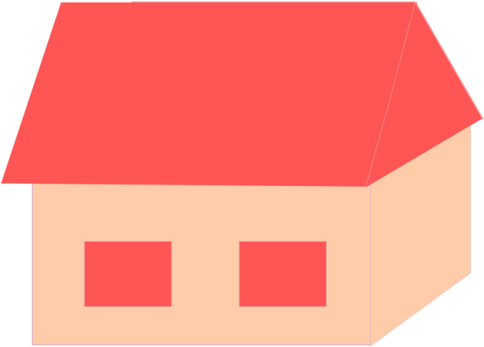 House Cottage Building Villa Cake - Clip Art (1000x750), Png Download