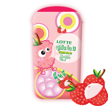 Lychee Flavor Fusen No Mi Is Bubble Gum Suitable For - Strawberry (364x359), Png Download