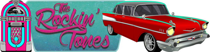 The Rockin' Tones - Retro Jukebox Necklace-vintage Classic Rockabilly Psychobilly (736x184), Png Download