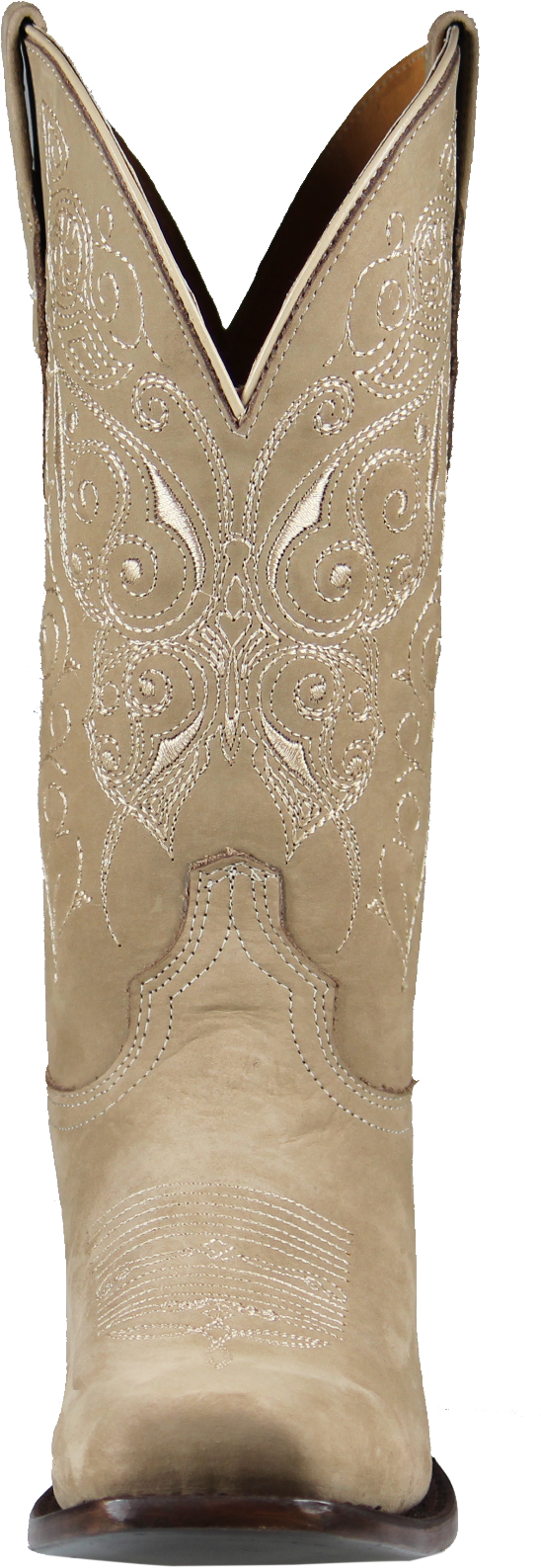 Para Mujer Botas De Cuero Arena Nobuck Vaquera Rodeo - Cowboy Boot (1312x1600), Png Download