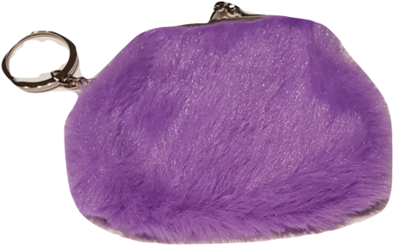 Faux Fur Coin Bag - Coin Purse (479x298), Png Download