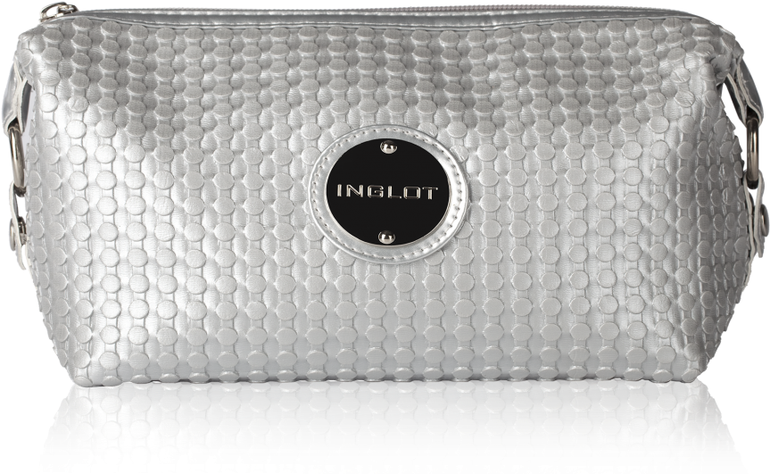 Cosmetic Bag Silver - Inglot Silver Makeup Bag (900x900), Png Download