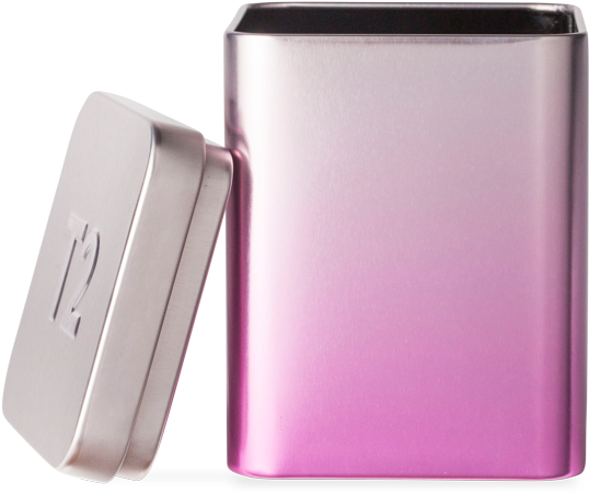 Ombre Pink Square Med Storage Tin - Gadget (555x555), Png Download