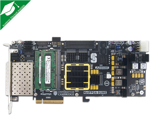 Top View Product Image Of The Netfpga Sume Virtex 7 - Virtex 7 (500x500), Png Download