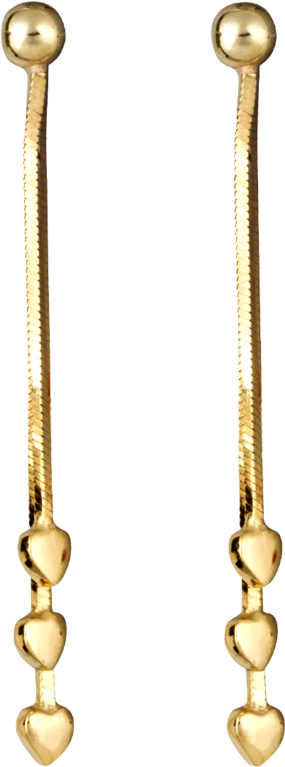 Boucle D Oreille En Or Pendante (1000x1130), Png Download