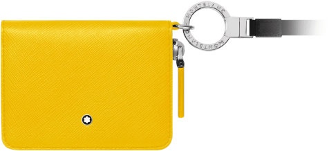 Montblanc Sartorial Black 2cc Card Holder With View (490x491), Png Download