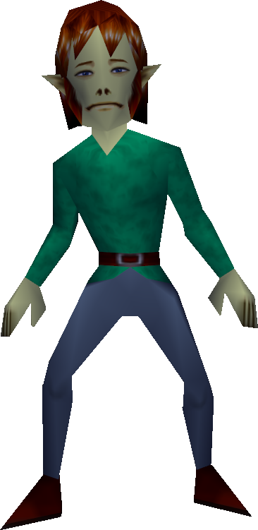 Grateful Man - Majora's Mask Oceanside Spider House (366x751), Png Download