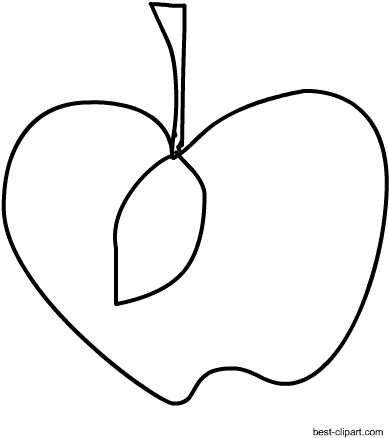 Black And White Apple Clip Art Free - Clip Art (450x450), Png Download