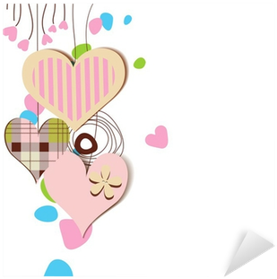 Love Card, Hanging Decorative Hearts Sticker • Pixers® - Scl22 Galaxy Note 3 スマホケース Au エーユー ノート3 005349 ラブリー (400x400), Png Download