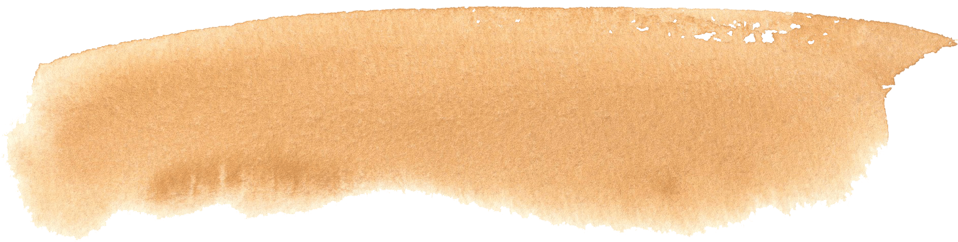 Watercolour - Brown Brush Stroke Png (1920x597), Png Download