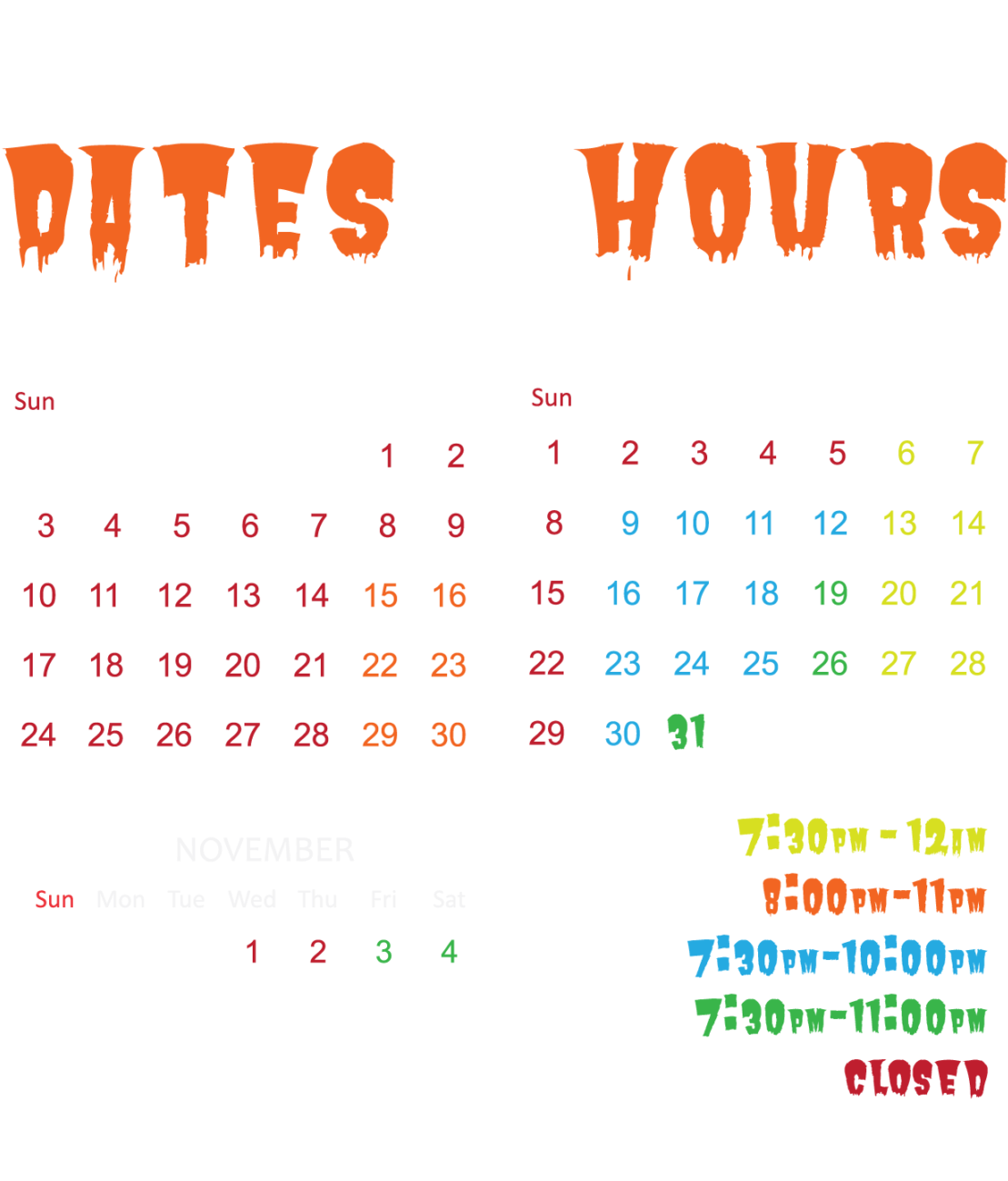 Circus Calendar 2017 01 - Halloween Circus In American Fork (1170x1487), Png Download