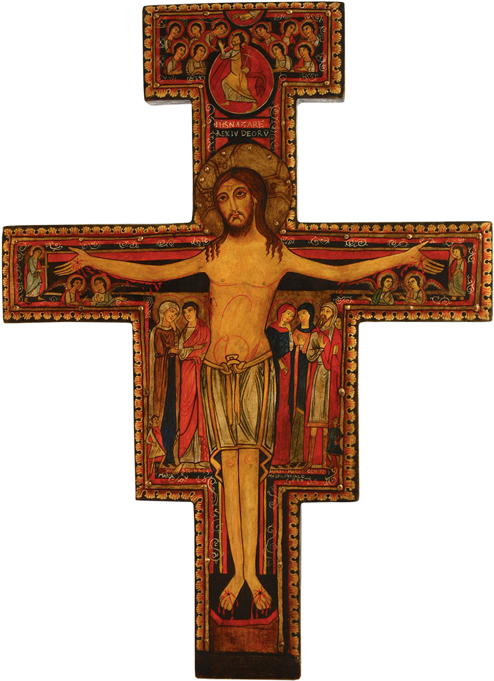Franciszka Z San Damiano - San Damiano Crucifix (1000x1369), Png Download