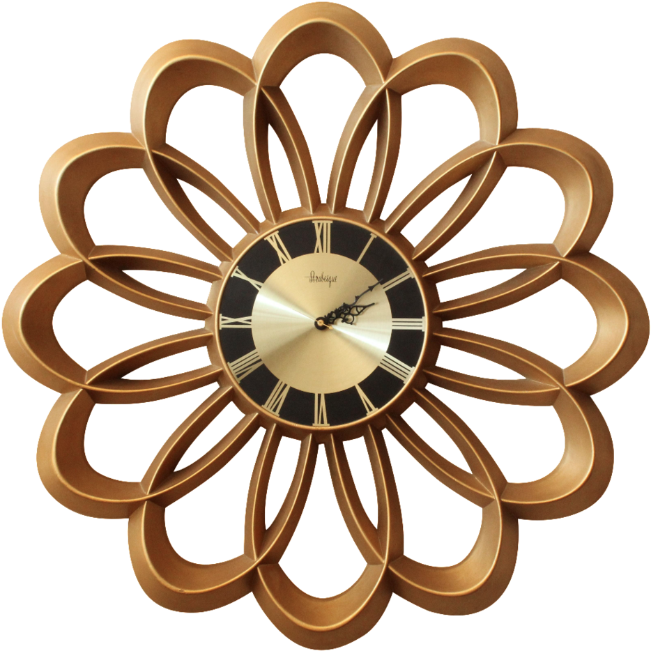 Burwood Atomic Arabesque Wall Clock - Wall Clocks (1024x943), Png Download