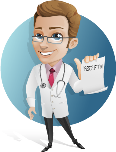 Y Que Se Podrán Estimar En Función De Los Costes Variables - Doctor Writing Prescription Clipart (404x541), Png Download