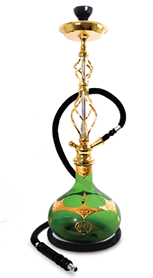 Gypsy 29″ Hookah Green - Hookah (350x410), Png Download