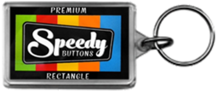 Rectangle Acrylic Key Chains - Custom Pinback Buttons - Round Value 3.5 Inch Buttons (800x800), Png Download