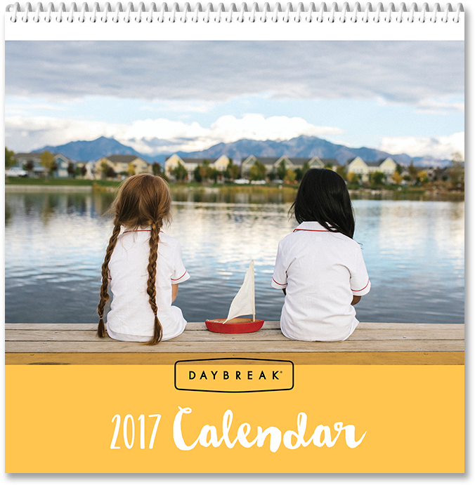 Daybreak Utah 2017 Calendar - Loch (711x712), Png Download