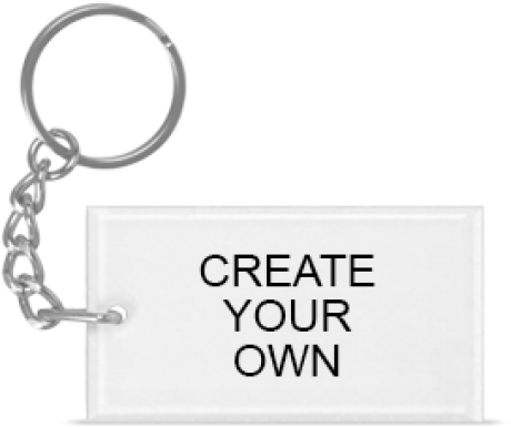 Acrylic Rectangular Key Ring - Keep Safe On The Internet (540x720), Png Download