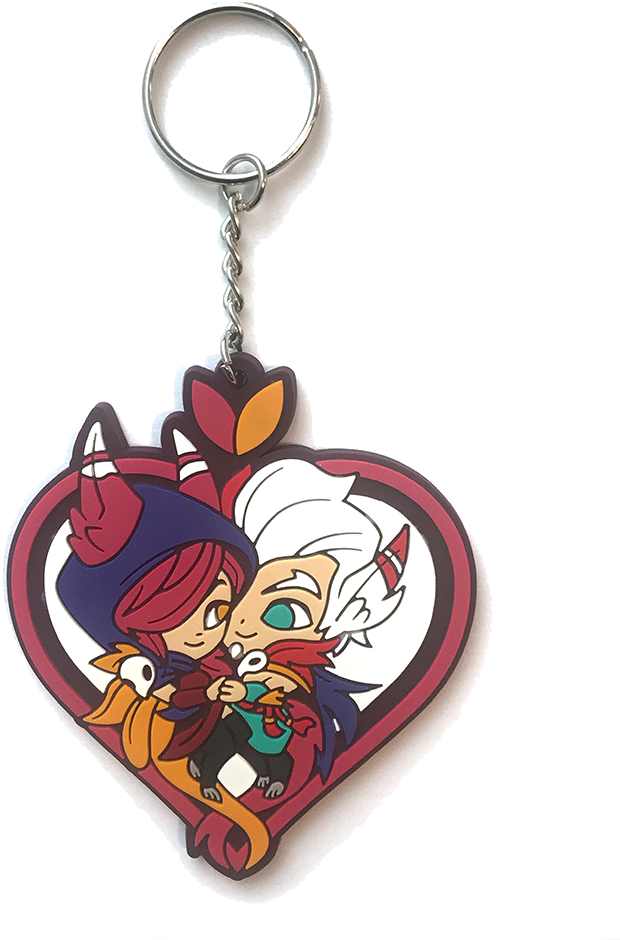 Xayah & Rakan Keychain - Xayah And Rakan Keychain (1000x1000), Png Download