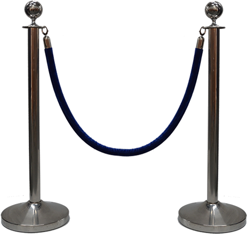 Download Rope And Post Hire Blue - Black Rope And Post PNG Image with ...
