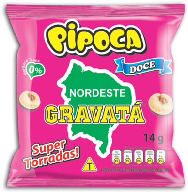 Pipoca Gravatá Doce 14g - Pipoca Doce 10g (600x400), Png Download