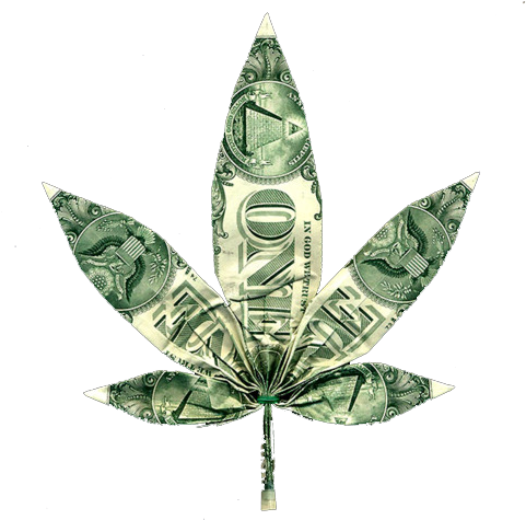 Maconha Dinheiro Maconha Negócio Verde - Dollar Bill (500x500), Png Download