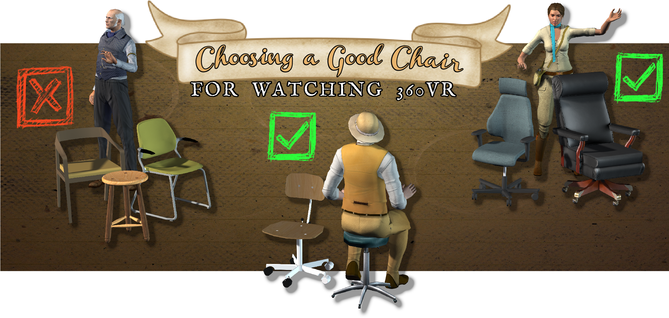 Choose A Vr Chair - Virtual Reality (2325x1246), Png Download