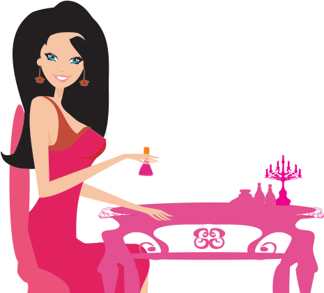 Doll Png Manicure (574x421), Png Download