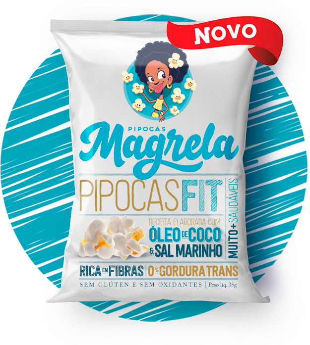 Pipoca Magrela (700x735), Png Download