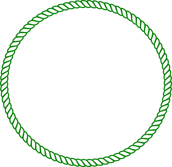 Download How To Set Use Rope-green Clipart - Frame Rope Circle Png