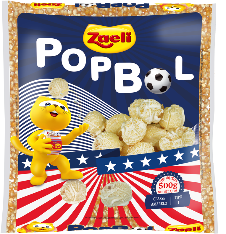 Alimentos Zaeli Lança A Pipoca Popbol Na Apas - 2017 Here For The Party A Political Coloring Calendar (800x856), Png Download
