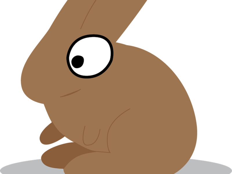 Bunny Vector Animal Illustration Cartoon - The Brown Bunny (800x600), Png Download