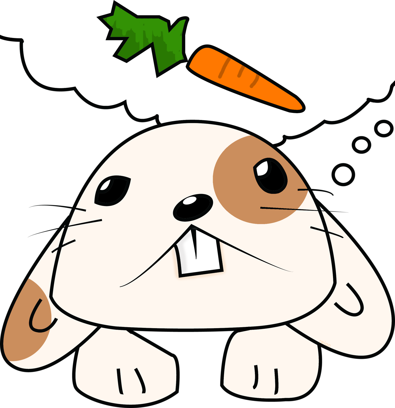 #bunny #vector - Rabbit (1280x1323), Png Download