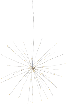 Deco Hanging Firework Silver - Circle (360x360), Png Download