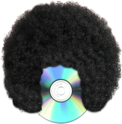 Afro Wig, A Social Media Shout Out, A Free Digital - Blank Cd (420x420), Png Download