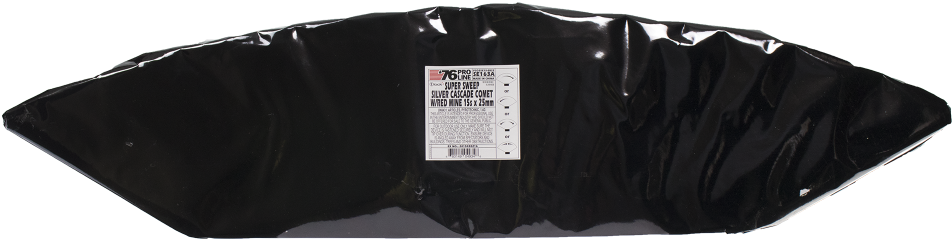 15s Supersweep Silver Cascade W/ Red Mine - Label (1000x1000), Png Download